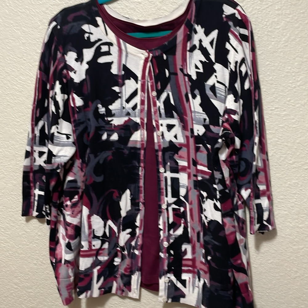 C J Banks Layer Your Look Tank Top And 3/4 Sleeve… - image 3